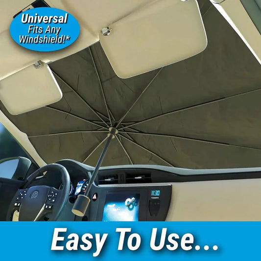 CAR WINDSHIELD SUN SHADE UMBRELLA - FOLDABLE  UMBRELLA Sunshade