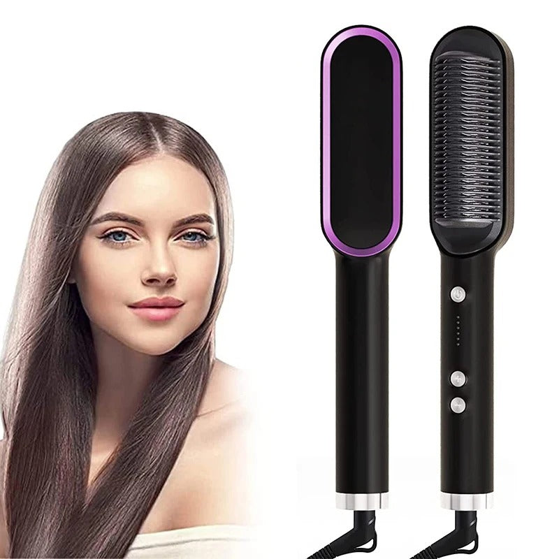 2-IN-1 HAIR STRAIGHTENER PROFESSIONAL STYLING BRUSH