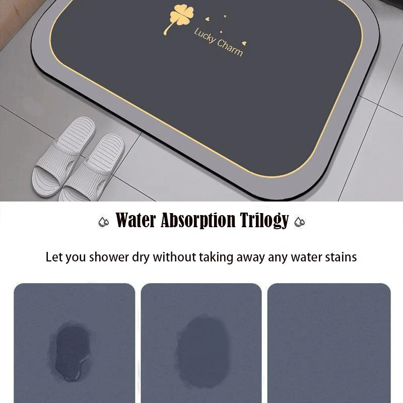 Bath Mat Water Super Absorbent Non-Slip