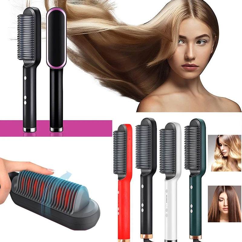 2-IN-1 HAIR STRAIGHTENER PROFESSIONAL STYLING BRUSH